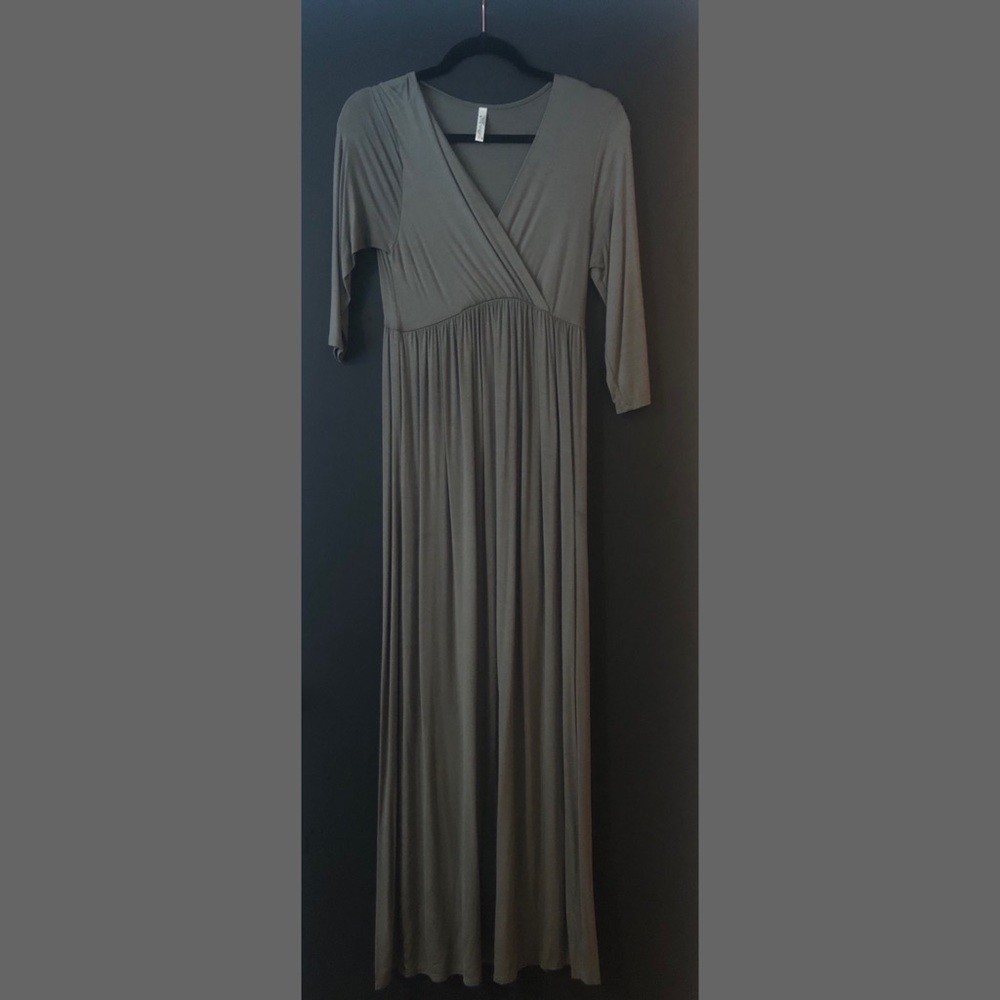 Wrapped Ruched Maternity Dress